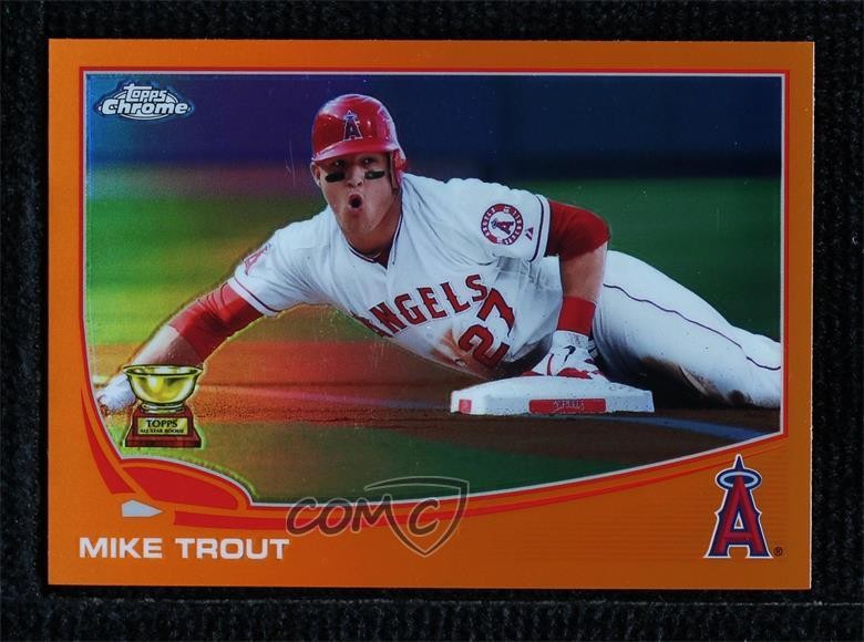 2013 Topps Chrome Retail Orange Refractor Mike Trout #1