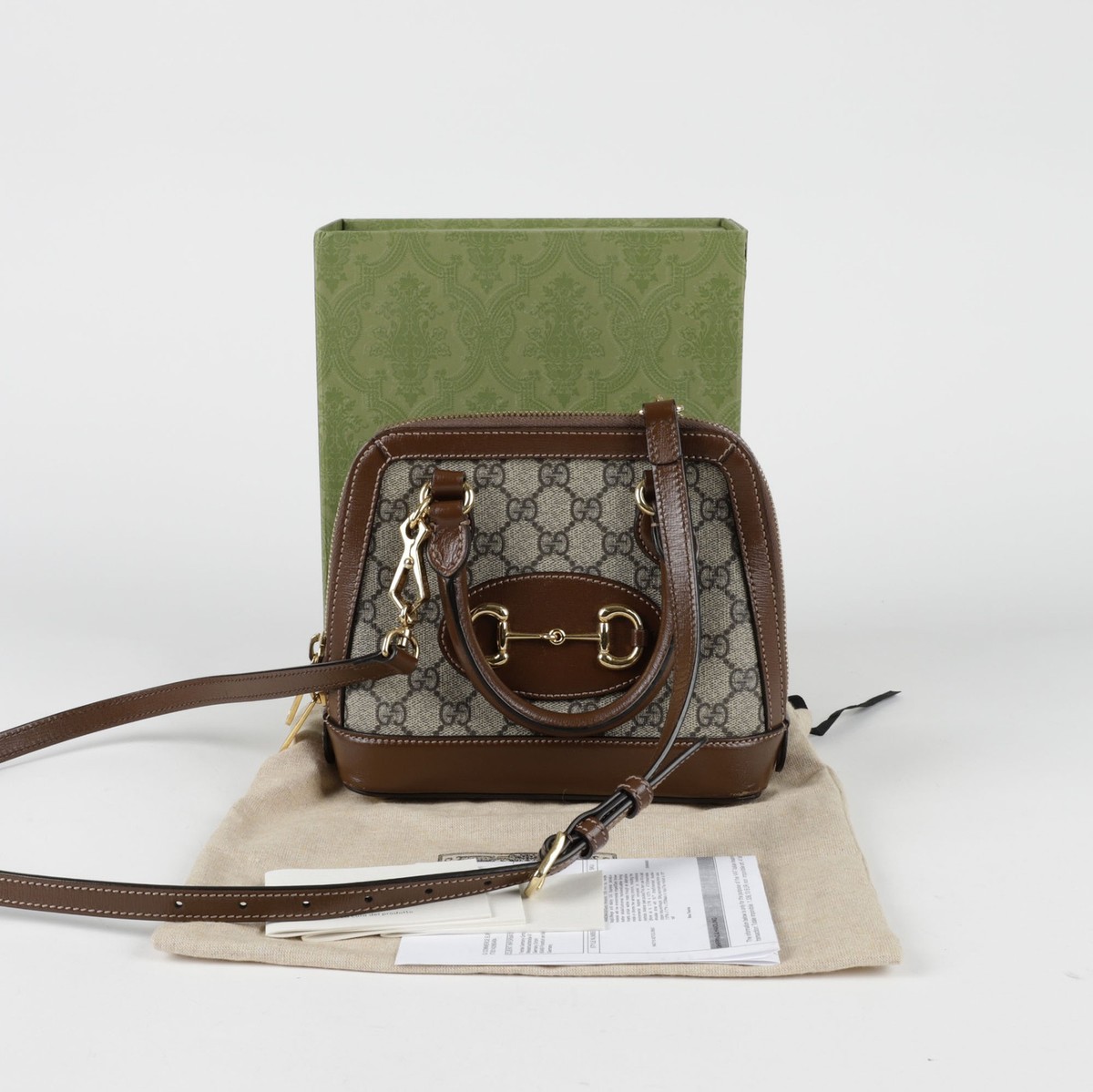 トートバッグ GUCCI 'Gucci Horsebit 1955 Mini' handbag (7813871AAQD 1000) Gucci Horsebit 1955 mini bag in GG Supreme | GUCCI® US