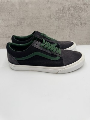 Vans Old Skool Black Green Suede Canvas Sneakers Men s 9.5