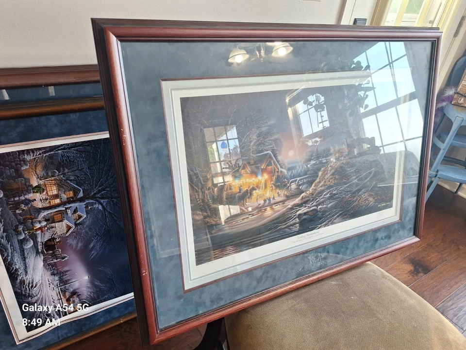 "Malvaviscos tostados" por Terry Redlin firmado y numerado con certificado de autenticidad Foto 3 de 4