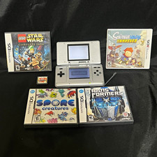 Original Nintendo DS + Stylus & Games w/ Cases: LEGO/Bakugan/Starwars/Spore