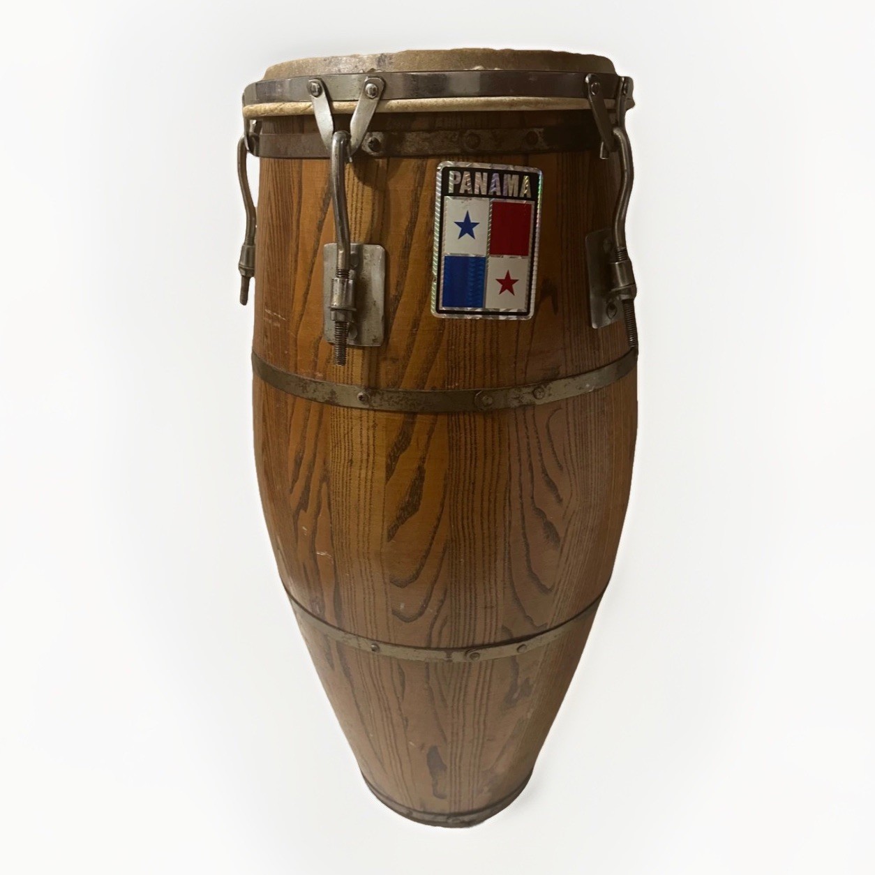 RARE VINTAGE JAY BERECK II" SKIN ON SKIN HANDMADE 30" HEIGHT LATIN CONGA DRUM