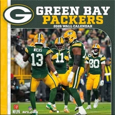 GREEN BAY PACKERS - 2026 MINI WALL CALENDAR 7x7 - BRAND NEW - LICENSED 40563