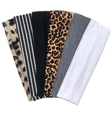 Cheetah Leopard Print Hairbands for Women Soft Non Slip Elastic