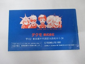 NES -- NINJA RYUKENDEN 3 -- Action. Box. Famicom, JAPAN Game. 10907