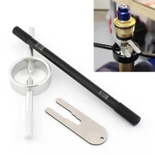 Fork Service Tool Kit Fork Spring Compressor Damper Rod Bleed Tool Black+Silver