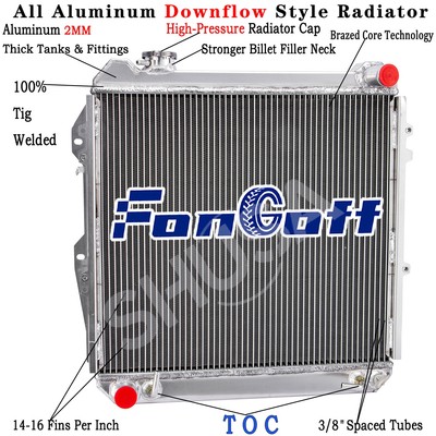 3 Rows Aluminum Radiator For 1988-1995 Toyota Pickup 4Runner SR5/DLX 3.0L V6