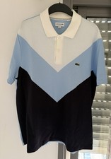 LACOSTE MENS MULTICOLOR POLO SHIRT WITH LOGO Size: 2XL Regular Fit In Excell. Co