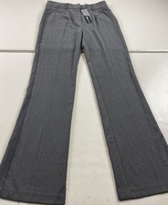 Fashion Nova Dress Pants Women Size Large Gray Office Wear  Wide Leg Classic