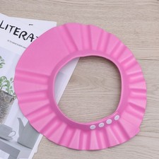 Durable Pink Baby Shower Cap Eva Adjustable Infant Hair Washing Shield