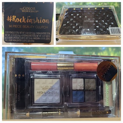 Markwins Color Workshop 14-Piece Rock Fashion Makeup Set Studded Beauty Clutch