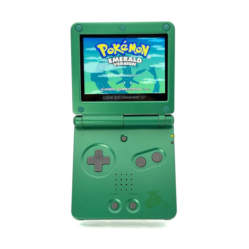Nintendo Game Boy Advance SP Rayquaza  IPS V5 Backlit Screen USB-C Charging