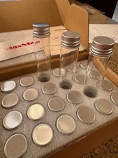 Great Craft Item  Glass Bottles with Screw Caps 24 Count - Quantity 20 Sets