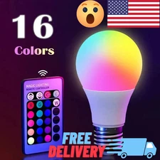 E27 RGB LED Light Bulb 16 Color Changing Magic RGBW Lamp Remote Control Colorful