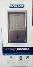 Schlage Encode Smart Deadbolt with Century Trim in Satin Nickel #BE489WBCEN619