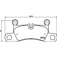 Brembo BremsbeläGe Bremsbelegsatz Hinten FüR Porsche 911 Cabriolet