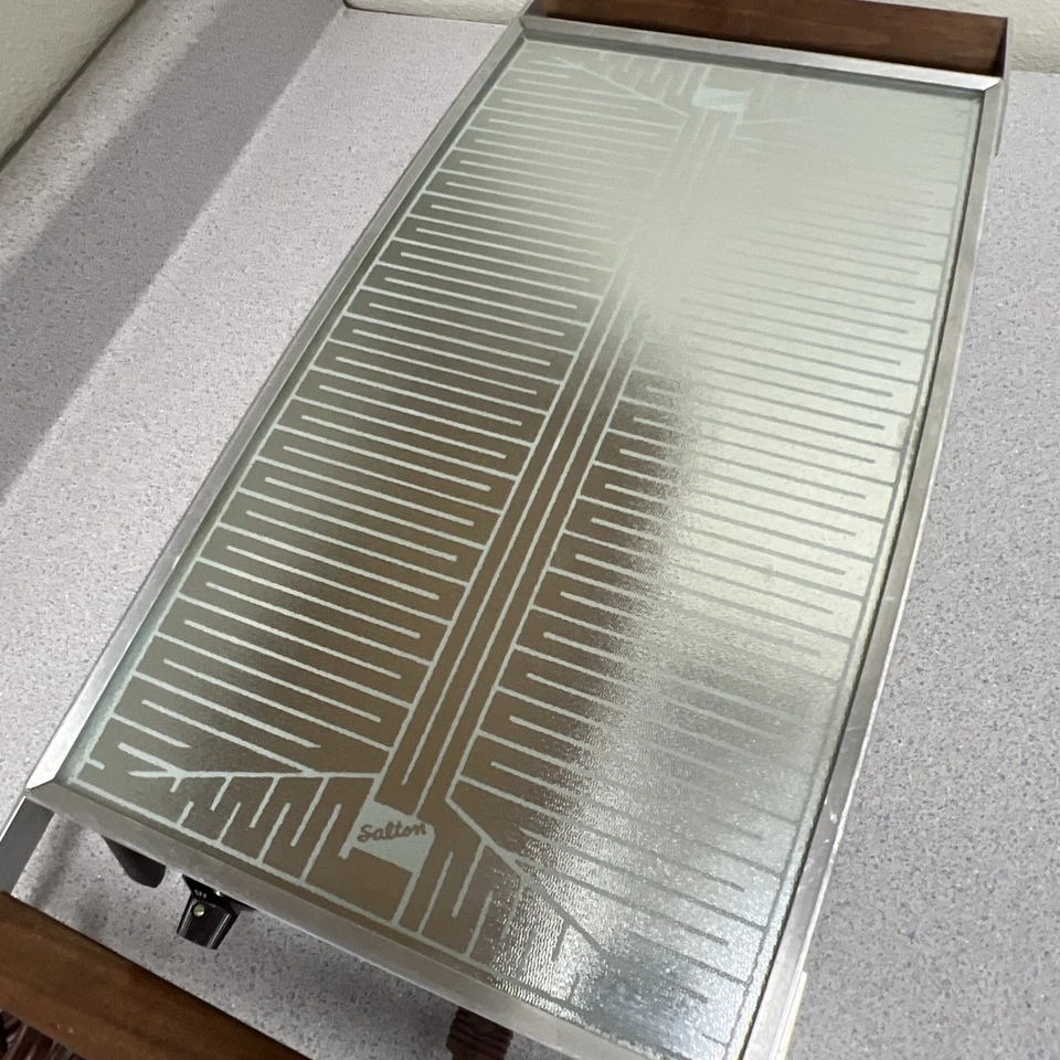 Calentador de alimentos automático ajustable gourmet grande vintage Salton Hotray H-130 Foto 3 de 4