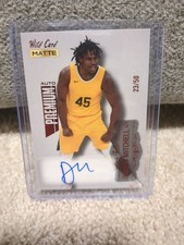 Davion Mitchell 2022 Wild Card Matte Basketball Red Premium Auto/50 Wizards VV4