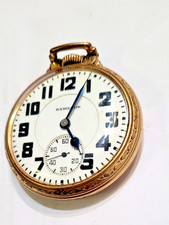 Vintage 1928 Hamilton 992 RR GF Pocket Watch Size 16 21 Jewels RUNS