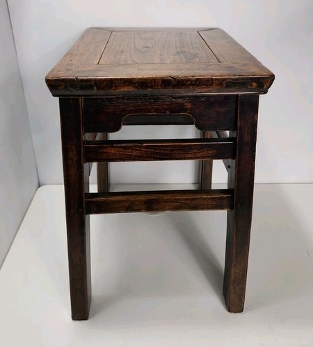 Mesa auxiliar vintage de mediados del siglo XX Elm Ming - Imagen 7 de 17