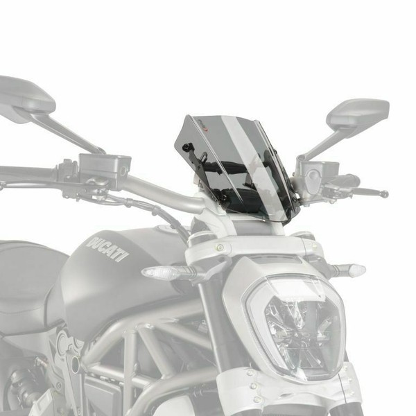 Puig Windschutzscheibe Deflektor Hell Rauch Ducati X Diavel 2016 - 2024-image