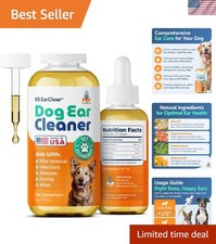 Ear Clear, Natural Dog Ear Cleaner and Infection Treatment for Dogs, Dog Drops