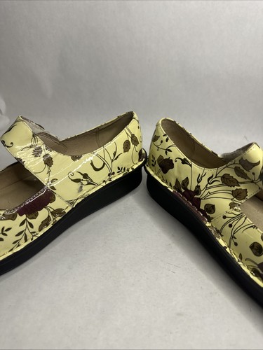 Alegria Paloma White Rose Floral Clogs Size 38 EU 7.5 US PAL-514 Used - Picture 4 of 7