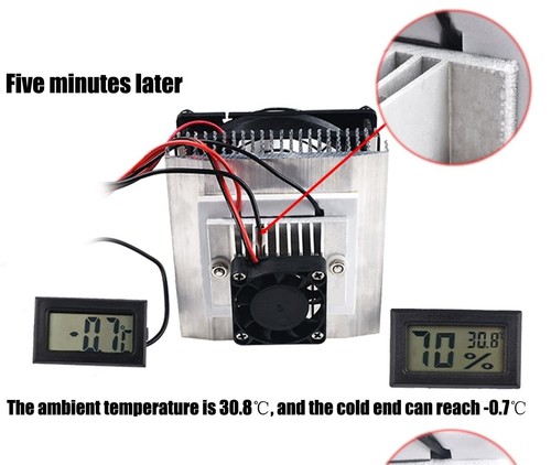 Mini Air Conditioner DC 12V DIY Thermoelectric Peltier Refrigeration Cooling - Picture 4 of 7