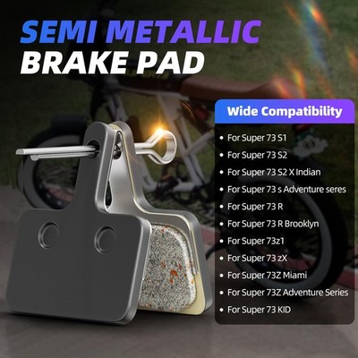 2PCS Super 73 Brake Pads - Semimetal Front & Rear Disc Brake Pads