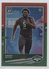 2020 Panini Donruss Rookie Optic Preview Red & Green Prizm Mekhi Becton pm6