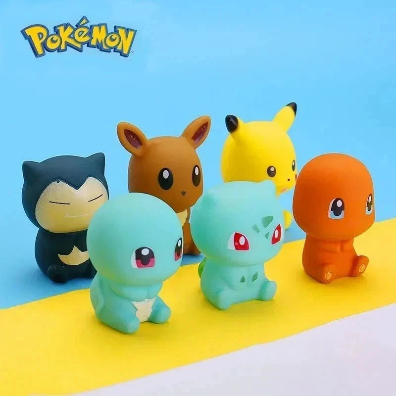 6pcs Pikachu Bath Toys Pokemon Water Shower Spray Kids Baby 