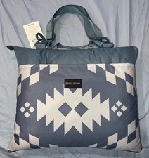 Pendleton Outdoor Packable Tote Picnic Blanket, Desert Springs Blue Aztec 60x72