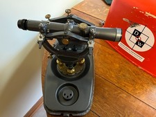 Vintage David White Instruments Surveying Transit Level w/ Case & Plumb Bob