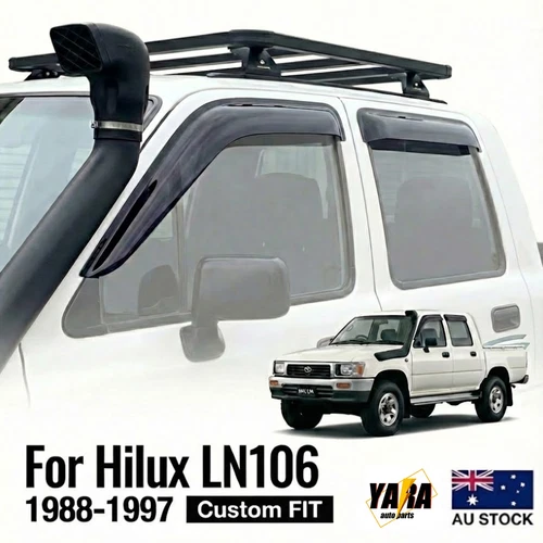 Weathershields Weather Shields Suitable for Hilux LN106 88-97 Tinted 4pcs