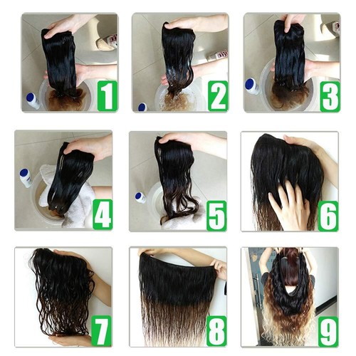 Ombre 1B/4/27 Fasci Capelli Umani Fasci Onda Corpo Trama Remy Estensioni Capelli - Foto 11 di 13
