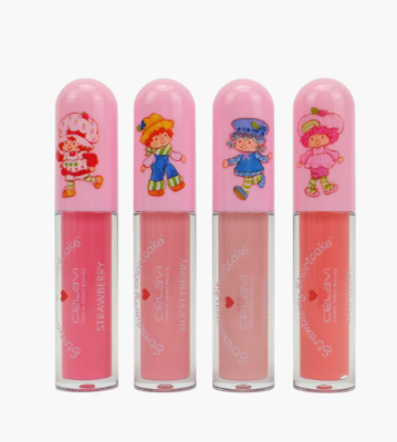 minive フラッフィープラッシュ チェリー CELAVI x STRAWBERRY SHORTCAKE 4PC How Sweet! LIP GLOSS SET | eBay
