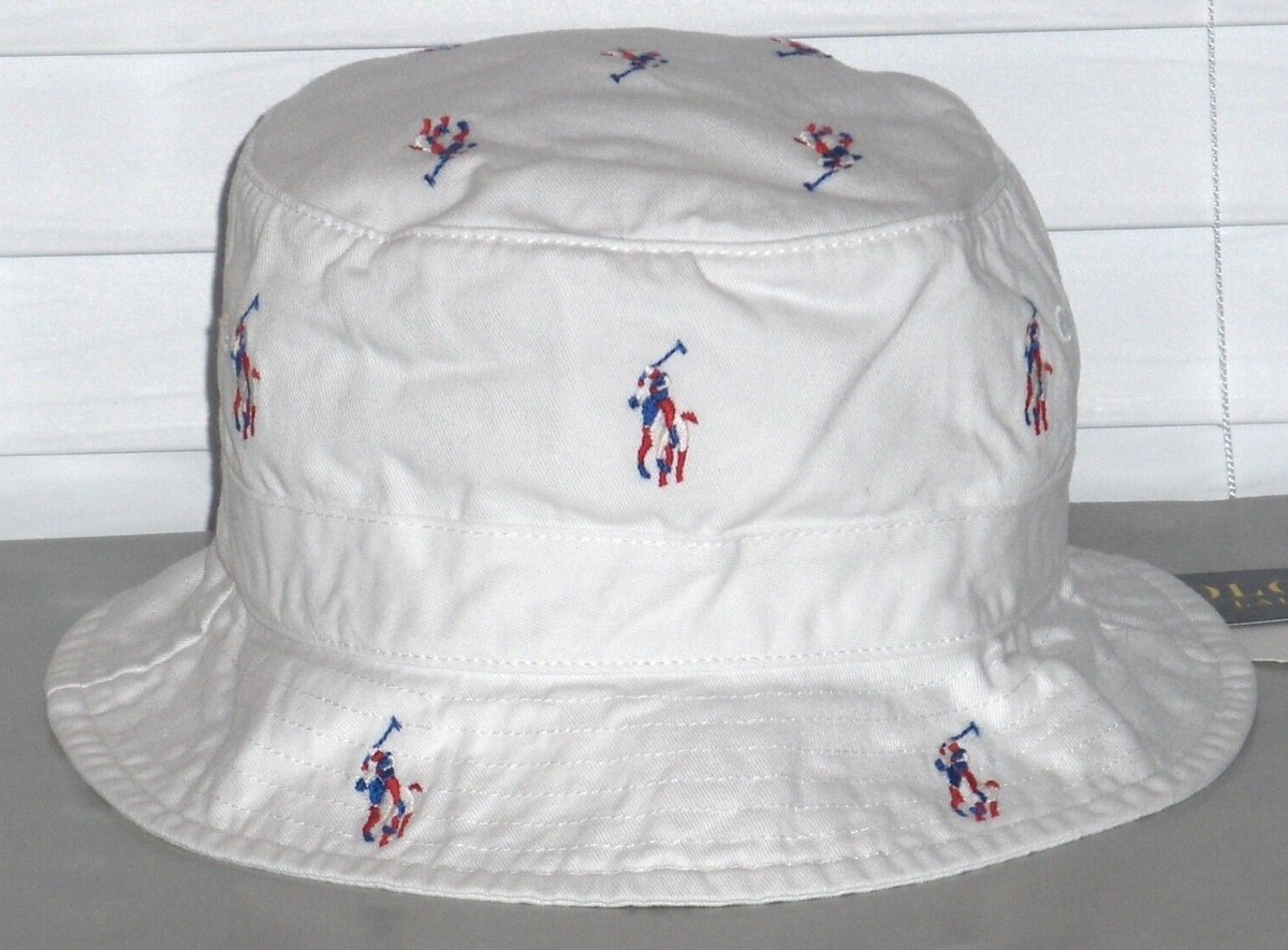 ☆POLO RALPH LAUREN☆ Cotton Chino Bucket Hat White MAPOHGS0 Cotton Chino Bucket Hat