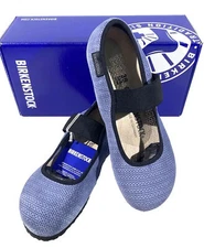 Birkenstock Tess Women’s Size 7 (EU38)N Fit Steel Dk Blue Flat Mary Jane Shoes
