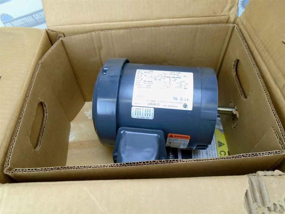 NIDEC - US MOTORS - PN: U13S2AC - 1/3-HP, 1765 RPM - 56C - F004 - (NEW in BOX) - Image 2 of 4
