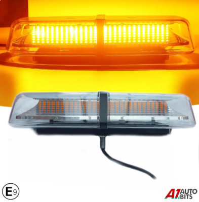 Warnleuchte zum Anschrauben 8 Blinkmodi 72 LED gelb 12V 24V LKW LKW