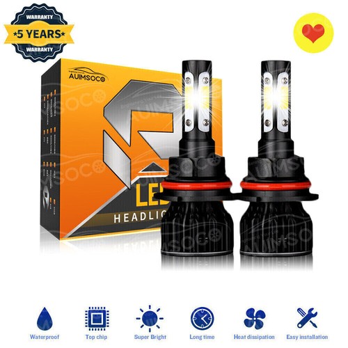 9004 LED Headlight Conversion Light Bulb White 6000K For Ford Ranger 1990-1992 - 第 1/12 張圖片