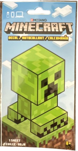 WOW Minecraft Decal 5.4” x 3.4” Sticker Vehicle, Water Bottle, Tablet, Laptop
