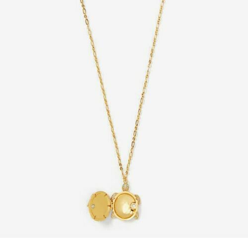 NWT Kate Spade "Paradise Found" Sea Turtle Locket Pendant Necklace & DRUZY LOT - Picture 11 of 18