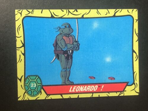 1989 Topps Teenage Mutant Ninja Turtles Card 2nd Series #23 Leonardo! - Picture 1 of 2