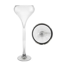 Mega Vases - 8" x 16" Wine Glass Vase - 1 Piece, Clear
