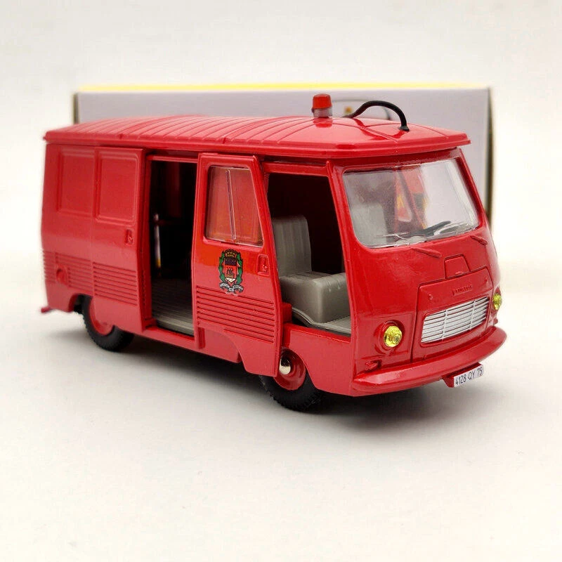 Atlas Dinky Toys 570 P Fourgon Peugeot J7 Version Pompiers Diecast Models 1/43 - Photo 2/4