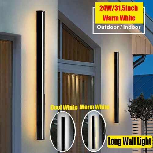 LED Wall Light Sconce Waterproof Outdoor Modern Lamp Exterior Lights Long Strip - Picture 21 of 24