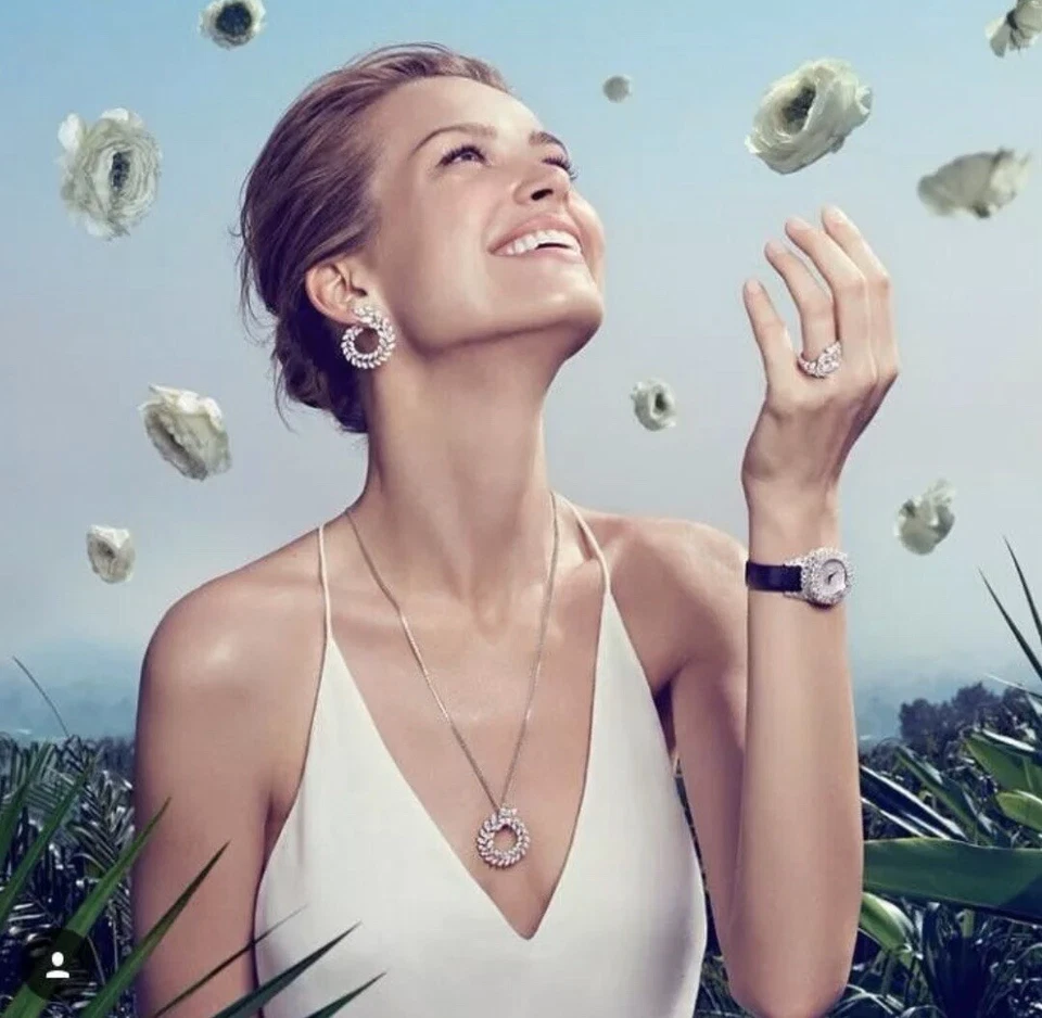 18k White Gold Filled Earrings made w Swarovski Crystal Marquise Bridal Jewelry - Image 3 of 4