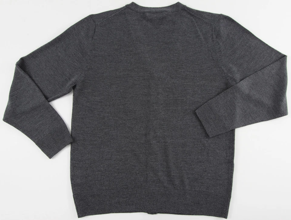 Men's TURNBURY Gray Grey Merino Wool Cardigan Sweater XL NEW NWT F45SR750  - Image 4 of 4