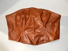 Women's Faux Leather Tube Top - Wild Fable Rust M